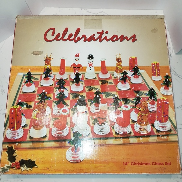 Celebrations Other - Celebrations 14" Christmas Chess Set